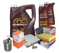 MAHLE Controllo Set 7L MANNOL 5W-30 Energy Adatto Per VW Polo 64 1.9 D