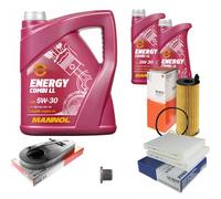 MAHLE Controllo Set 7L MANNOL 5W-30 Energy Combi LL Per BMW 5 Serie Touring 520d