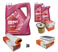 MAHLE Controllo set 7L MANNOL 5W-30 Energy Combi LL per BMW serie 5 Touring 530d