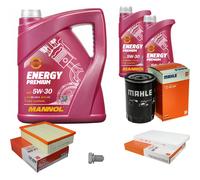 MAHLE Controllo Set 7L MANNOL 5W-30 Energy Premium Per Audi A4 2.0 1.6 Seat