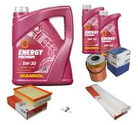 Mahle Controllo Set 7L mannol 5W-30 Energy Premium per BMW 3er 323i 328 Ci
