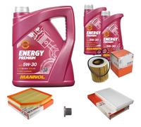 Mahle Controllo Set 7L Mannol 5W-30 Energy Premium Per BMW 5 Serie 520I