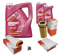 MAHLE Controllo set 7L MANNOL 5W-30 Energy Premium per BMW serie 5 Touring 525d