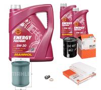 Mahle Controllo Set 7L Mannol 5W-30 Energy Premium Per Honda CR-V II 2.0