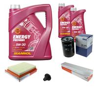 Mahle Controllo Set 7L mannol 5W-30 Energy Premium per Jeep Cherokee 3.7 4x4