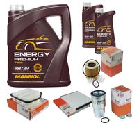 MAHLE Controllo Set 7L MANNOL 5W-30 Energy Premium Per Toyota RAV 4 III 2.2