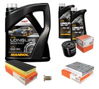 Mahle Controllo Set 7L mannol 5W-30 Longlife per Alfa Romeo Gt 1.8 Ts