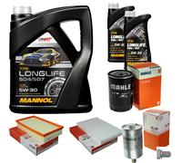 MAHLE Controllo Set 7L MANNOL 5W-30 LONGLIFE Per Audi A6 2.8 Anno 94-97