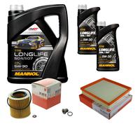MAHLE Controllo Set 7L MANNOL 5W-30 LONGLIFE Per BMW 3 Serie 328i Anno 11-18