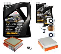 Mahle Controllo Set 7L mannol 5W-30 Longlife per BMW 3er 328i Bj.11-18
