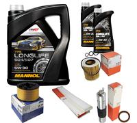 MAHLE Controllo Set 7L MANNOL 5W-30 LONGLIFE Per BMW 3er Compact 316 TI 318
