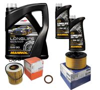 Mahle Controllo Set 7L mannol 5W-30 Longlife per BMW 3er Compatto 316 Ti