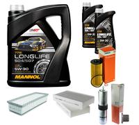 MAHLE Controllo Set 7L MANNOL 5W-30 Longlife per BMW X3 F25 X4 F26