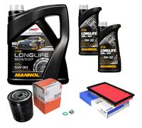 MAHLE Controllo Set 7L MANNOL 5W-30 LONGLIFE Per Nissan 200 SX 1.8 Turbo