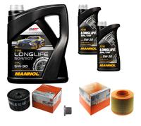 MAHLE Controllo Set 7L MANNOL 5W-30 LONGLIFE Per Renault 19 II Cabriolet 1.8