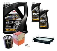 MAHLE Controllo Set 7L MANNOL 5W-30 LONGLIFE Per Suzuki SX4 1.6 VVT 1.5