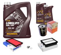 MAHLE Controllo Set 7L MANNOL 5W-30 LONGLIFE Per Suzuki SX4 S-Cross 1.6