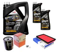 MAHLE Controllo Set 7L MANNOL 5W-30 LONGLIFE Per Suzuki SX4 S-Cross 1.6