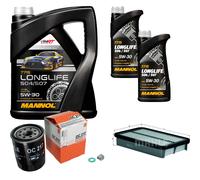 MAHLE Controllo Set 7L MANNOL 5W-30 LONGLIFE Per Toyota MR 2 III 1.8 16V