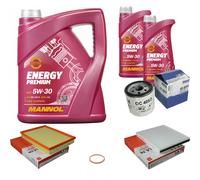 MAHLE Controllo set 7L MANNOL 5W-30 Premio energia per Opel Astra G CC 1.6