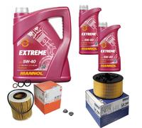 MAHLE Controllo Set 7L MANNOL 5W-40 Extreme Per BMW 3er Compact 316 TI 318