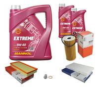 MAHLE Controllo Set 7L MANNOL 5W-40 Extreme Per Mercedes-Benz A-Klasse