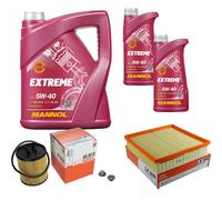 MAHLE Controllo Set 7L MANNOL 5W-40 Extreme Per Opel Omega B 2.5 V6 3.0