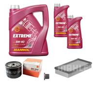 MAHLE Controllo Set 7L MANNOL 5W-40 Extreme Per Renault Kangoo Express D 65