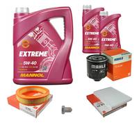 MAHLE Controllo Set 7L MANNOL 5W-40 Extreme Per VW Lupo 1.0 Polo 60 1.4 75