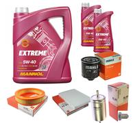 MAHLE Controllo Set 7L MANNOL 5W-40 Extreme Per VW Polo 60 1.4 75 1.6 Caddy