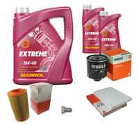 MAHLE Controllo Set 7L MANNOL 5W-40 Extreme Per VW Polo Classic 75 1.6