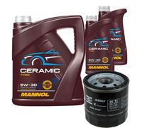 MAHLE Controllo Set 7L MANNOL Ceramic 5W-30 Per Austin Mini Metro Opel