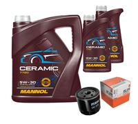MAHLE Controllo Set 7L MANNOL Ceramic 5W-30 Per Fiat Punto Van 1.2 60 Alfa