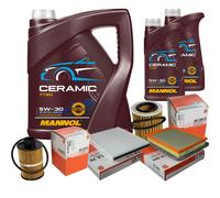 MAHLE Controllo Set 7L MANNOL Ceramic 5W-30 Per Opel Zafira B 1.9 CDTi
