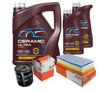 MAHLE Controllo Set 7L MANNOL Ceramic 5W-40 Per Citroën C5 II Break 2.2 HDi