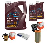 MAHLE Controllo Set 7L MANNOL Ceramic 5W-40 Per Citroën Jumper Kasten 2.2