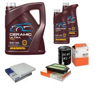 MAHLE Controllo Set 7L MANNOL Ceramic 5W-40 Per Honda CR-V III 2.0I-VTEC 4WD