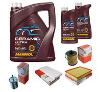 MAHLE Controllo Set 7L MANNOL Ceramic 5W-40 Per Opel Vectra C CC Signum