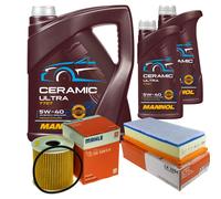 MAHLE Controllo Set 7L MANNOL Ceramic 5W-40 Per Peugeot 508 SW I 2.0 HDi