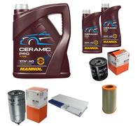 MAHLE Controllo Set 7L MANNOL Ceramic Pro 10W-40 Per Fiat Ducato Bus 244 Z_
