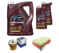 Mahle Controllo Set 7L mannol Ceramica Pro 10W-40 per Volvo V70 Io P80_