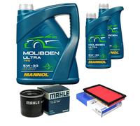 MAHLE Controllo Set 7L MANNOL MOLIBDENO ULTRA 5W-30 Per Nissan Almera Tino
