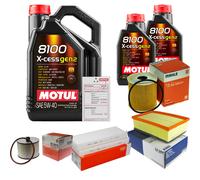 MAHLE Controllo Set 7L MOTUL 8100 X-CESS 5W-40 Per Citroën C4 Picasso I 2.0