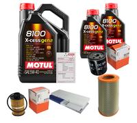 MAHLE Controllo Set 7L MOTUL 8100 X-CESS 5W-40 Per Citroën Jumper Kasten 2.2