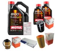 MAHLE Controllo Set 7L MOTUL 8100 X-CESS 5W-40 Per Fiat Ducato Bus 130