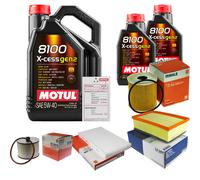 MAHLE Controllo Set 7L MOTUL 8100 X-CESS 5W-40 Per Peugeot 308 CC 2.0 HDi