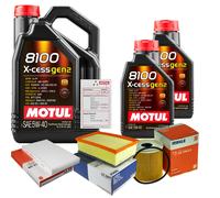 MAHLE Controllo Set 7L MOTUL 8100 X-CESS 5W-40 Per Peugeot 308 CC 2.0 HDi