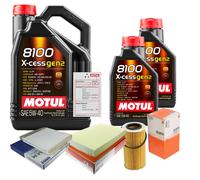 MAHLE Controllo Set 7L MOTUL 8100 X-CESS 5W-40 Per Volvo V70 II 2.4 D5 XC70