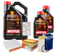 MAHLE Controllo Set 7L MOTUL 8100 X-CESS 5W-40 Per VW Golf VII 2.0 GTI T-ROC