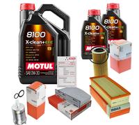MAHLE Controllo Set 7L MOTUL 8100 X-CLEAN 0W-30 Per Audi A3 Sportback 2.0